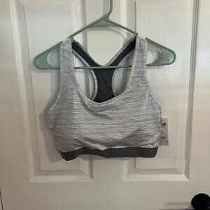 Avia Gray Heather Racerback Sports Bra